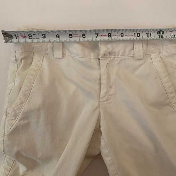 Fantastic white 100% cotton size 0 Nanette Lepore pants, very flattering cut - Picture 9 of 12